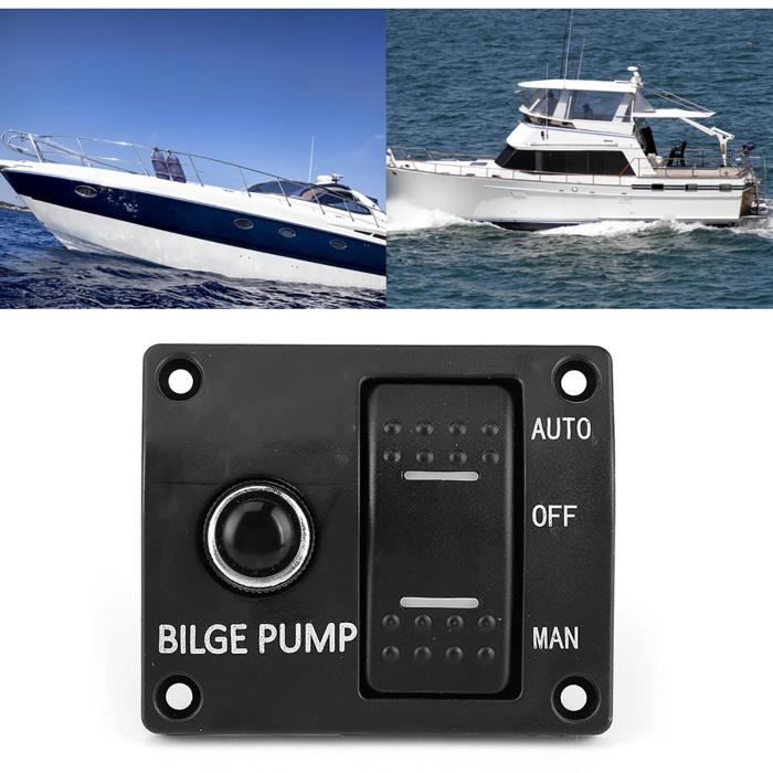 Seaflo Panneau de commutateur de Pompe de cale à 3 Voies (Automatique-arrêt-Manu