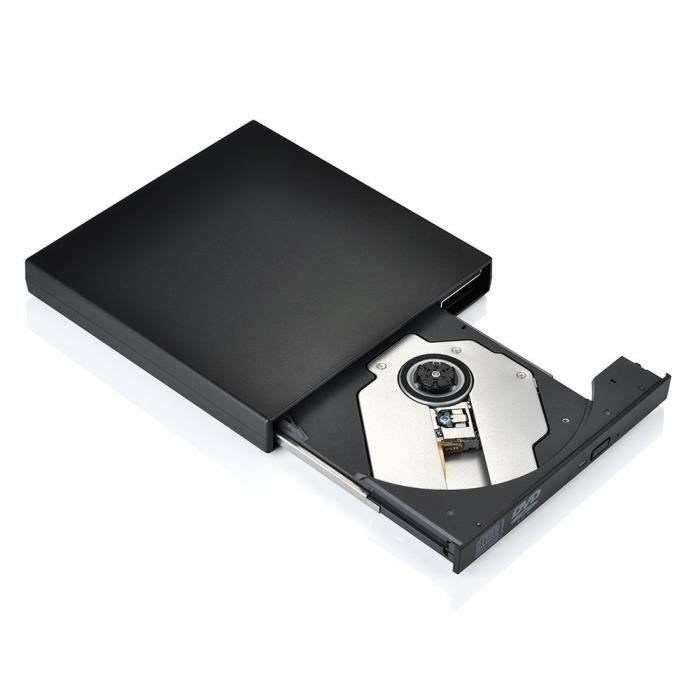 VSHOP® Lecteur CD DVD- Graveur CD USB 2.0 disque dur externe antichoc et  antibruit Compatible avec Macbook Air (Pro) & d'autres PC