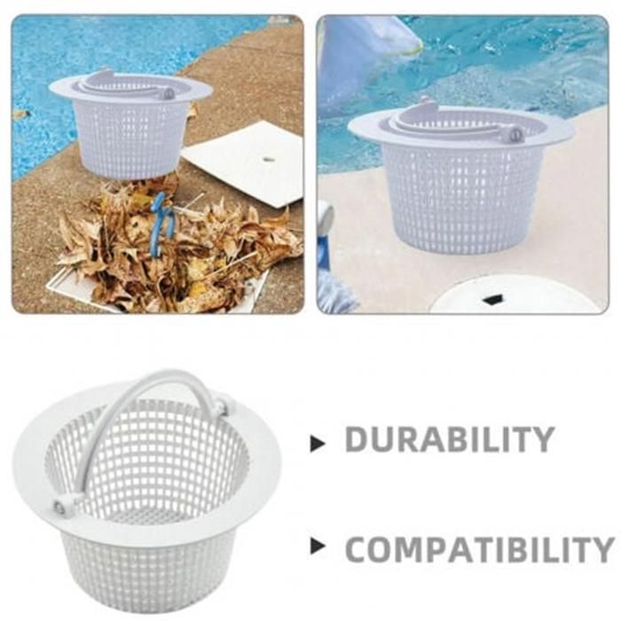 Panier De Rechange Pour Skimmer De Piscine - 19x11 Cm, En ABS, Avec Poignée Et Filtre Intégré