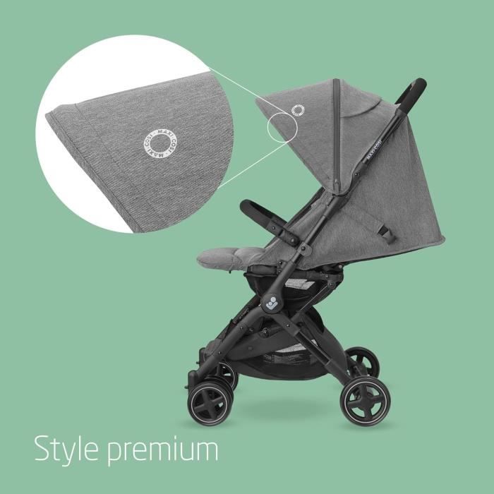 MAXI-COSI Poussette canne ultra compacte Lara 2, de la naissance à 4 ans,  jusqu'à 22kg, pliage facile, Select Grey - Cdiscount Puériculture & Eveil  bébé