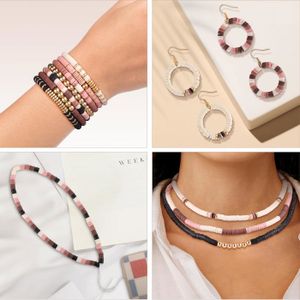 Sanlebi Kit de bracelets en caoutchouc avec récipient à 3