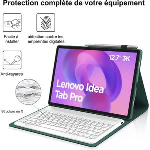 Clavier Magnétique Bluetooth Pour Lenovo Tab P12 TB-370FU 12,8" - Léger, Portable Avec Stylet Inclus - Parfait Pour Travail Et Création