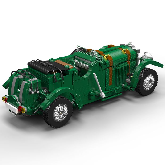 Mould King 10115 Auto bouwstenen model, 897 onderdelen statische versie klassieke auto kit, oldtimer bouwpakket, auto-bouwpakket als cadeau/speelgoed/verzamelstuk