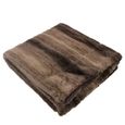 Luxe grand Ocre Fausse Fourrure Vison Couverture Polaire Jeté de canapé lit chaud jaune