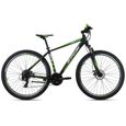 VTT semi-rigide 29" Morzine noir-vert 48 cm KS Cycling - Adulte - Mixte - 21 Vitesses - Chemins et sentiers-0