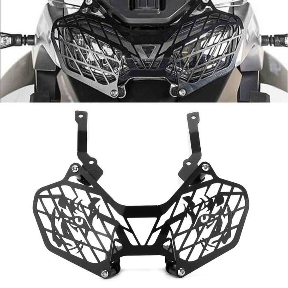 XUYHousse De Protection Pour Grille De Phare Avant De Moto En Alliage
