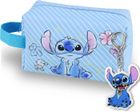 CALDION Trousse Maquillage Femme Voyage Dessin Animé Classique, Stitch Trousse de Toilette, Mignonne Princesse Trousse de Maquillage, Bleu