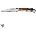 LAGUIOLE BOUGNA Couteau de poche 12 cm, Laguiole "Baroque" - Tire bouchon - manche zébré