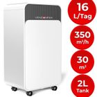 Déshumidificateur portable - VENDOMNIA - LFTENTF03-16 - 16L - 30m² - Minuterie - Sèche-linge