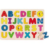 Puzzle Alphabet en bois - GOKI - Pour Enfant - Moins de 100 pièces - Mixte