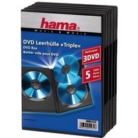 HAMA - 5 BOÎTIERS - TRIPLE DVD VIDES - NOIR - 0…