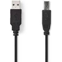 NEDIS USB 2.0 Cable - A Male - B Male - 3.0 m - Noir