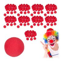 Lot de 250 Nez de clown rouges - RELAXDAYS - Accessoire de déguisement en mousse pour adulte et enfant