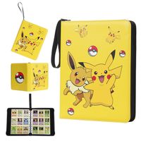 Classeur Album Pokémon 900 Cartes, Cahier Range Carte Pokémon 50 Pages, Classeur Cartes à Collectionner en Cuir PU