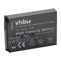 vhbw batterie remplacement pour Toshiba PC1733E-1BRS, PX1733 pour caméra vidéo (700mAh, 3,7V, Li-ion)