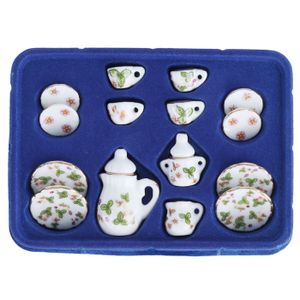 Dollhouse Service à thé miniature 15 pièces pour maison de
