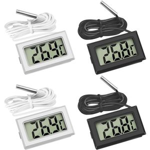Thermomètre Numérique Pour Réfrigérateur/Congélateur - Sonde Externe 2m, LCD, Étanche IPX3 | Précision -50°C à 110°C