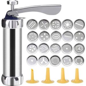 Pistolet à Pâtisserie Avec 6 Buses Et 13 Disques - Décoration Biscuits, Gâteaux - Laemalls