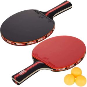 BOIS CADRE DE RAQUETTE Raquette De Ping Pong, Set De Tennis De Table, 2 R
