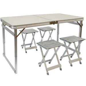Table De Camping Pieds Reglable Achat Vente Pas Cher