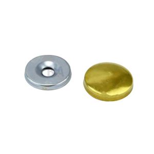 IROX Lot de 10 cache-vis 12 mm en laiton nickel/é /épaisseur 4 mm bouchon cache-vis 12 mm cache-vis nickel