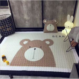 tapis de jeu enfant epais tapis de ramper en conton antiderapant bebe decoration de chambre enfant 145 195 cm deer cdiscount jeux jouets