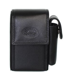 Noir Marron Lot de 2 /étuis en cuir pour cigarettes 84 mm