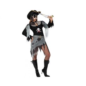 JARRETIERE Noire PIRATE Déguisement Adulte Femme Costume NEUF Pas cher