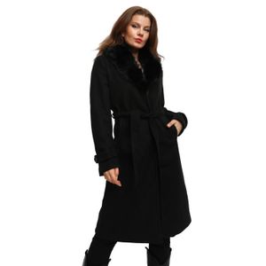 Manteau noir cintré outlet