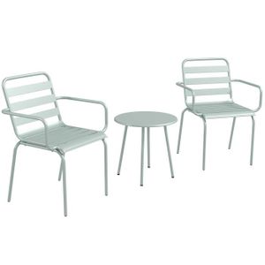Ensemble table et chaise de jardin Salon de jardin bistro - table basse ronde Ø 60 cm
