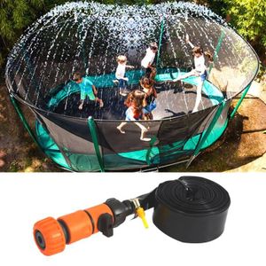 FONTAINE DE JARDIN Arroseur de trampoline - WIRLSWEAL - S5 - Jouet aquatique et arroseur de pelouse - Blanc