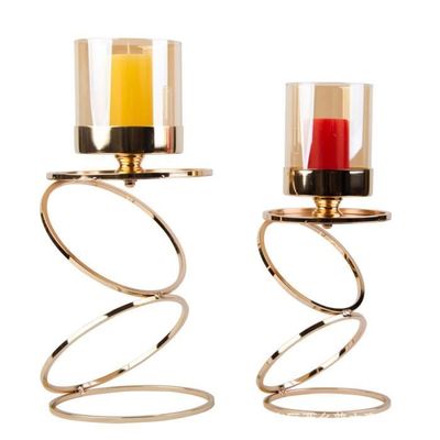 Bougeoir en métal 6 pièces, Chandelier en Trois hauteurs de 33/28/23cm, Porte Bougie de décoration rétro et élégant adapté aux Mariages, fêtes, Anniversaires, décoration de la Maison (Noir