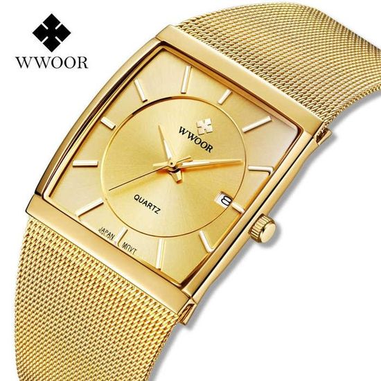 Montre Homme Spirale Vintage - Mouvement Quartz Japonais - Étanche 50M - Cadran Blanc Avec Date - Occasion