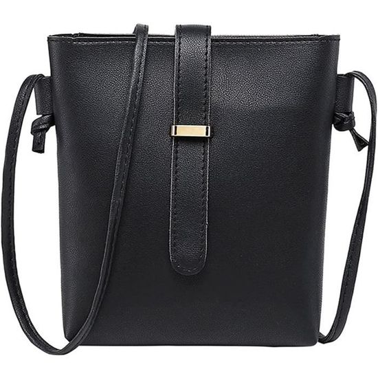 Sacoche Cuir PU David Jones Sac Bandoulière Femme - David Jones - Petit Sac Epaule Rectangle Cuir PU - Sacoche Téléphone - Rouge Rouge - Bagagerie - Maroquinerie Sac à Main