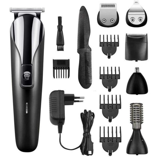 Tondeuse Cheveux Professionelle, 6 en 1 Tondeuse Barbe pour Homme  Rechargeable Multifonctionnelle: Rasoir à Barbe, Cheveux, Sourcils -  Cdiscount Electromenager