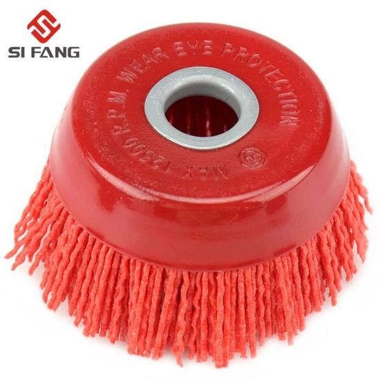 Aexit 12 Roues De Brosse Nylon 25mm Pour Outil Rotatif - Tige 1/8" - Nettoyage, Polissage