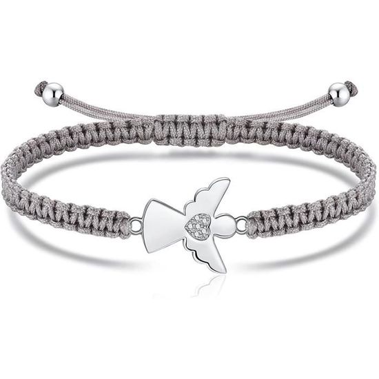 Jrêveinfini Ange Bracelet Femme Argent 925, Porte Bonheur Bracelet Jrêveinfini Ange Bracelet Femme Argent 925, Porte Bonheur Bracelet