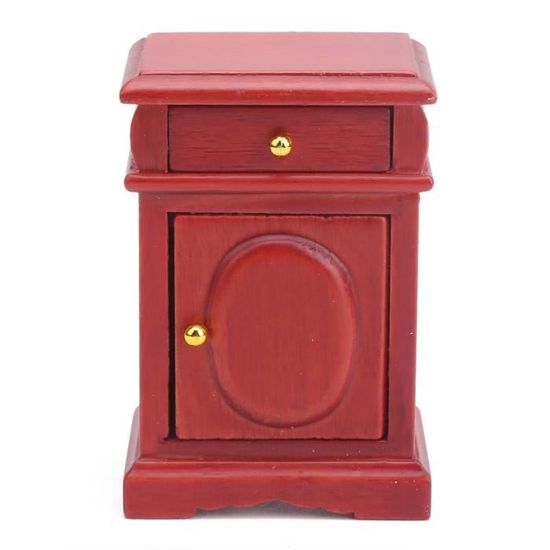 Commode 5 Tiroirs Miniature 1/12 Pour Maison De Poupée - Meuble En Bois Blanc, 8,1x3,2x11 Cm - 9