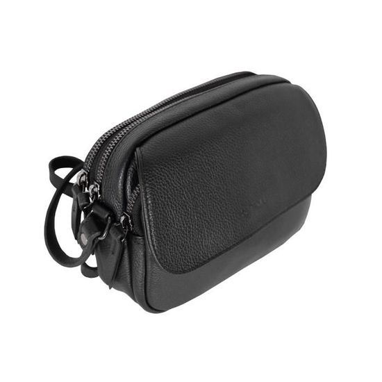 Petit Sac Bandoulière Homme En Cuir - Réf ZE6117, Multicouleur, Avec Poches