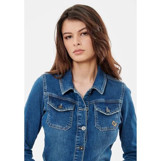 KAPORAL Combinaison en jean Femme DEMMA Gris Cdiscount Pret a Porter