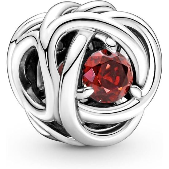 Boucle d oreille Pandora Pierre de naissance de juillet en argent avec cristal Achat Vente pierre vendue seule Mixte Adulte Argent Cristal Cdiscount