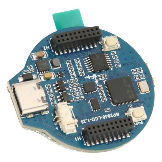 RoundyPi - Écran LCD Rond 1,3" RP2040 240x240 Pixels GC9A01 SPI - Idéal Projets Maker & IoT