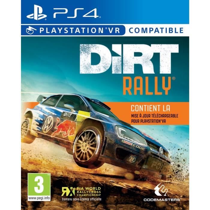 Dirt Rally Jeu PS4 et VR