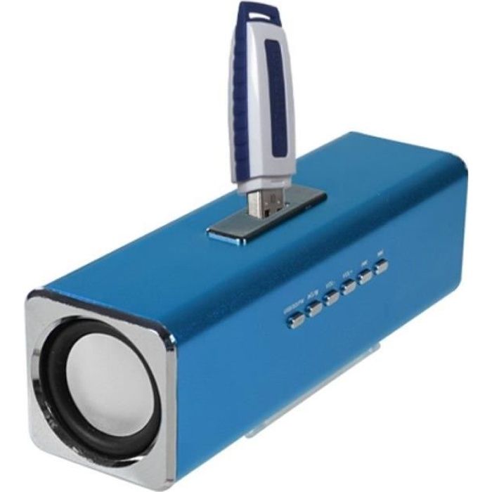 Haut-parleur Enceinte pour MP3 MP4 iPod Téléphone Portable iPhone Samsung Galaxy Sony Xperia LG HTC, Bleu