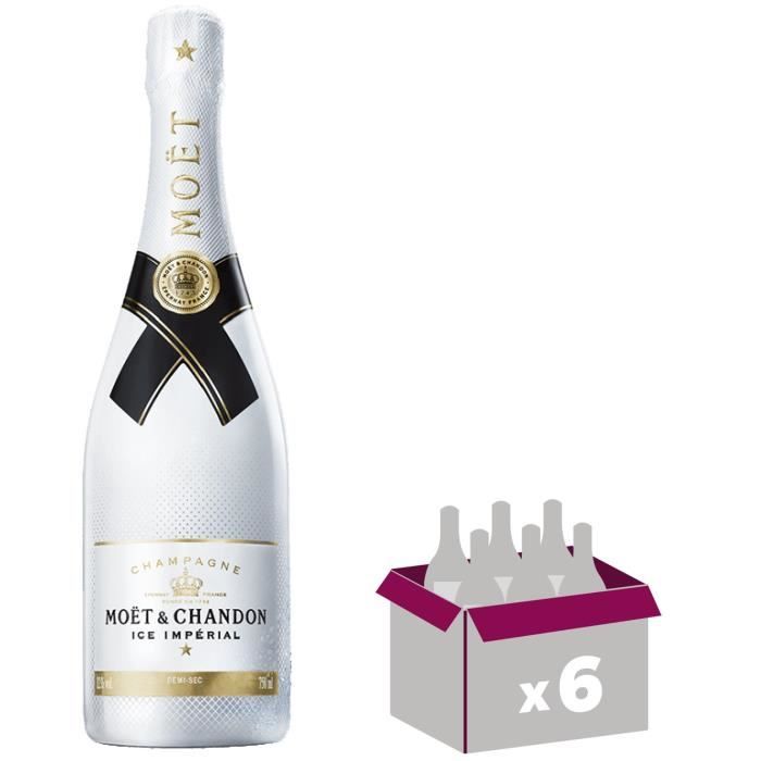6X Moët et Chandon Ice Impérial Brut 75cl - Champagne