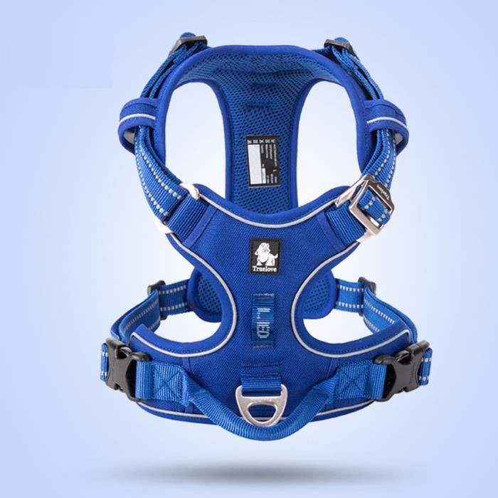 harnais animal -Truelove harnais en Nylon pour chien - Harnais avant ...- Modèle: Royal blue harness L 69-81cm chest - HOCWMJA14617