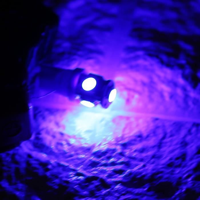 ARAMOX Lampe LED T10 20 pcs 12V T10 5050 5 SMD LED Ampoules de coin de voiture Lampe super lumineuse bleue