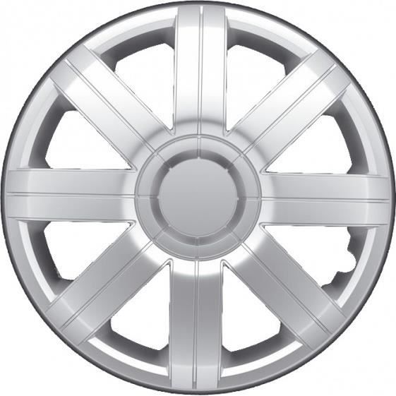 AutoStyle enjoliveurs Sportive 15 pouces ABS argent lot de 4