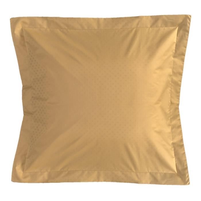 Taie d oreiller jacquard 60x60 cm beige