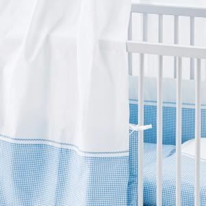 Ciel pour lits de bébé Vichy - Pinolino - couleurs: Bleu